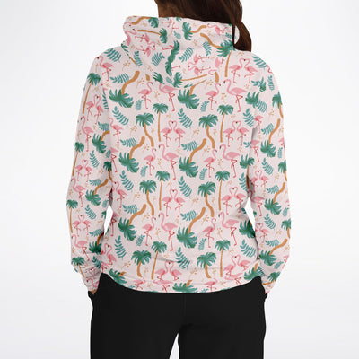 Flamingo Tropical Floral Hoodie