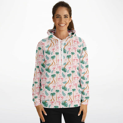 Flamingo Tropical Floral Hoodie