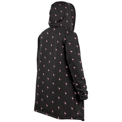 Black Classic Flamingo Cloak Hoodie