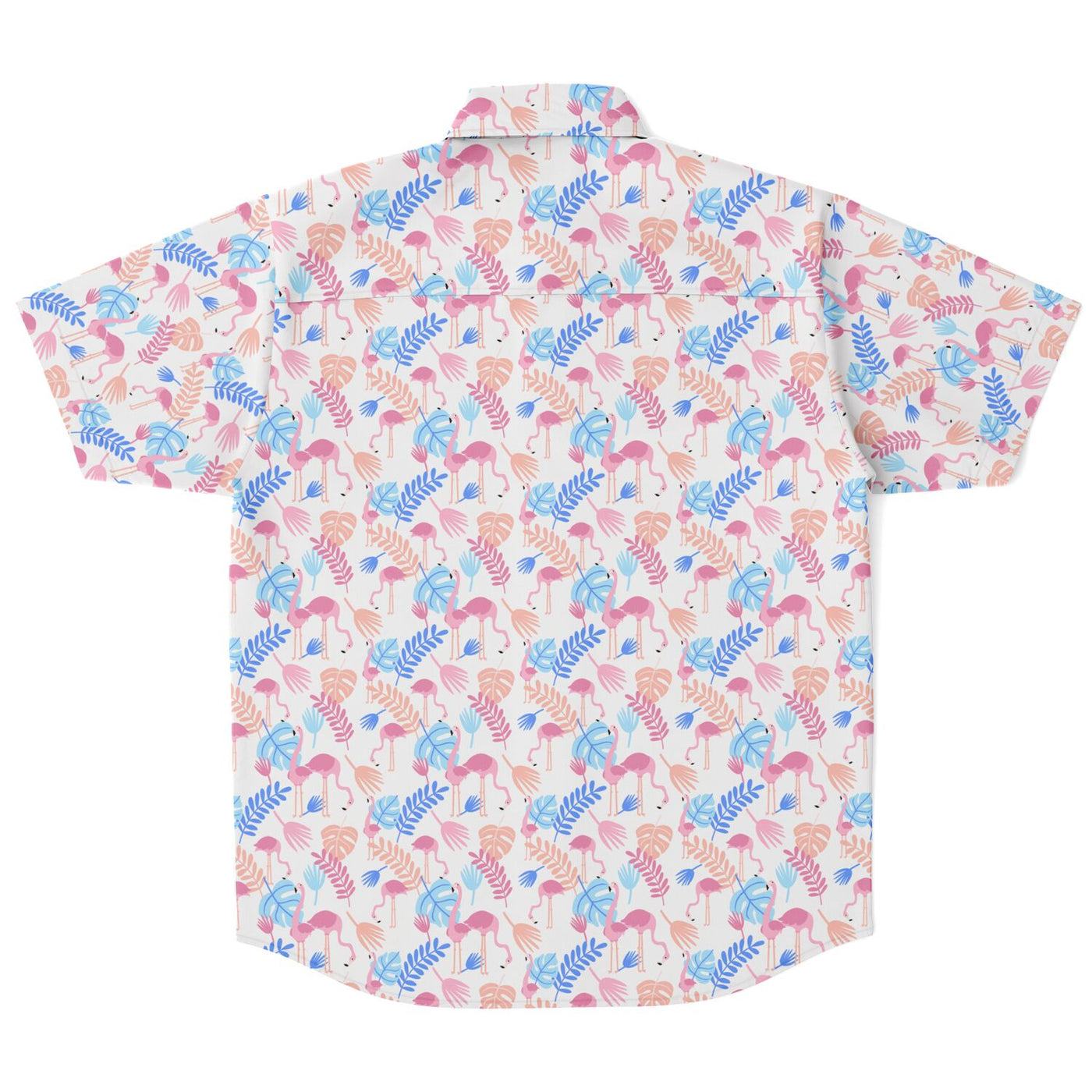 Pink Flamingo Floral Hawaiian Shirt