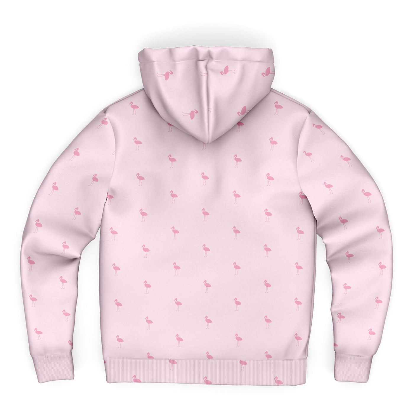Pink Classic Flamingo Zip-Up Hoodie