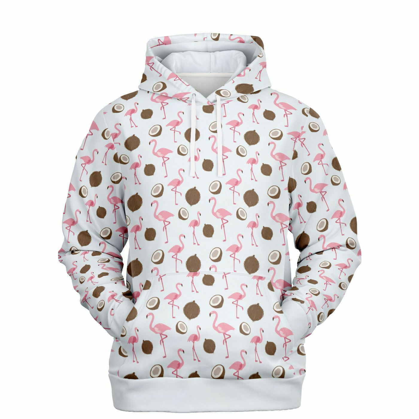 Flamingo Coconut Pullover Hoodie