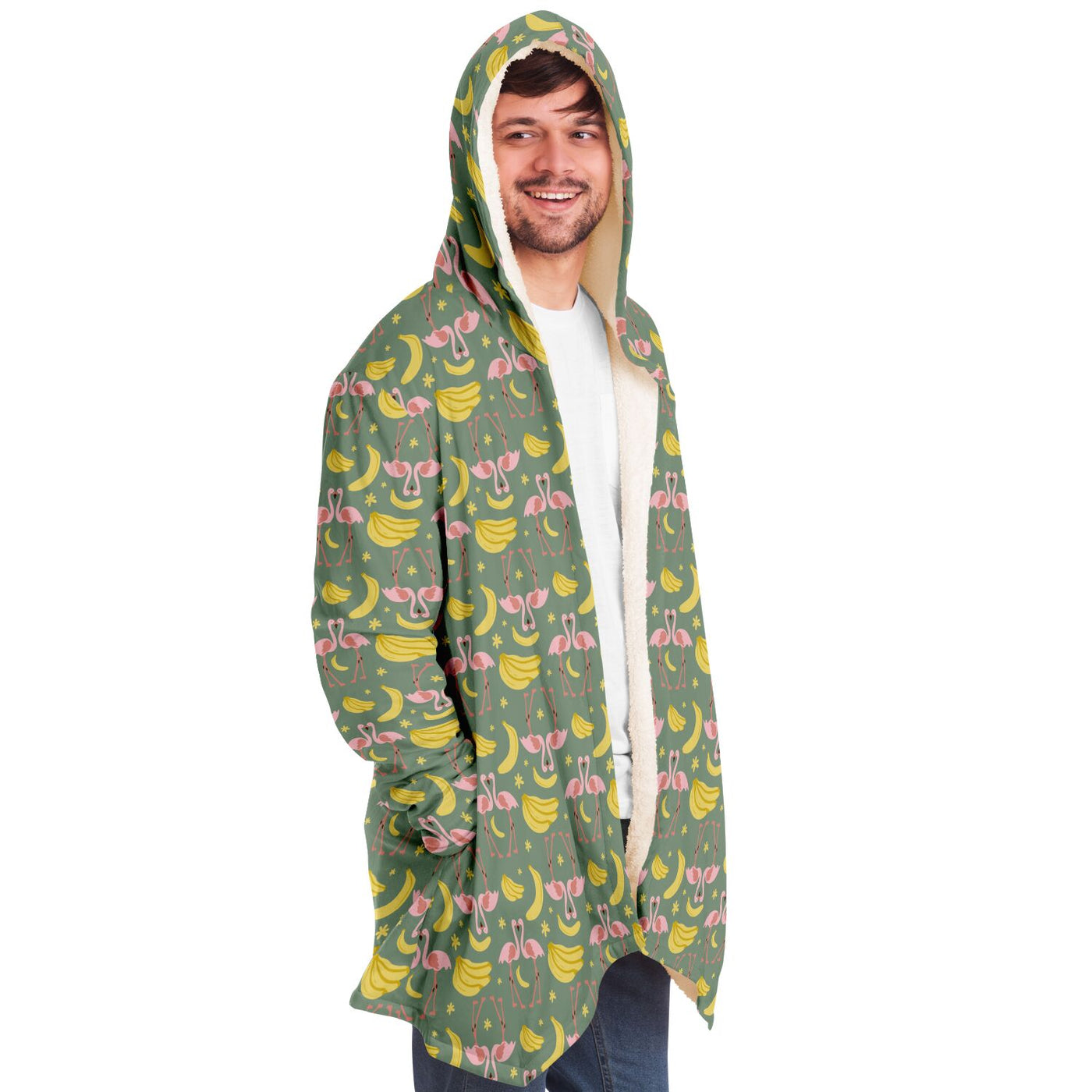 Flamingo Banana Cloak Hoodie