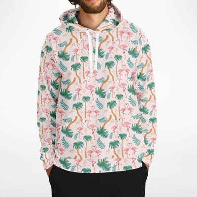 Flamingo Tropical Floral Hoodie