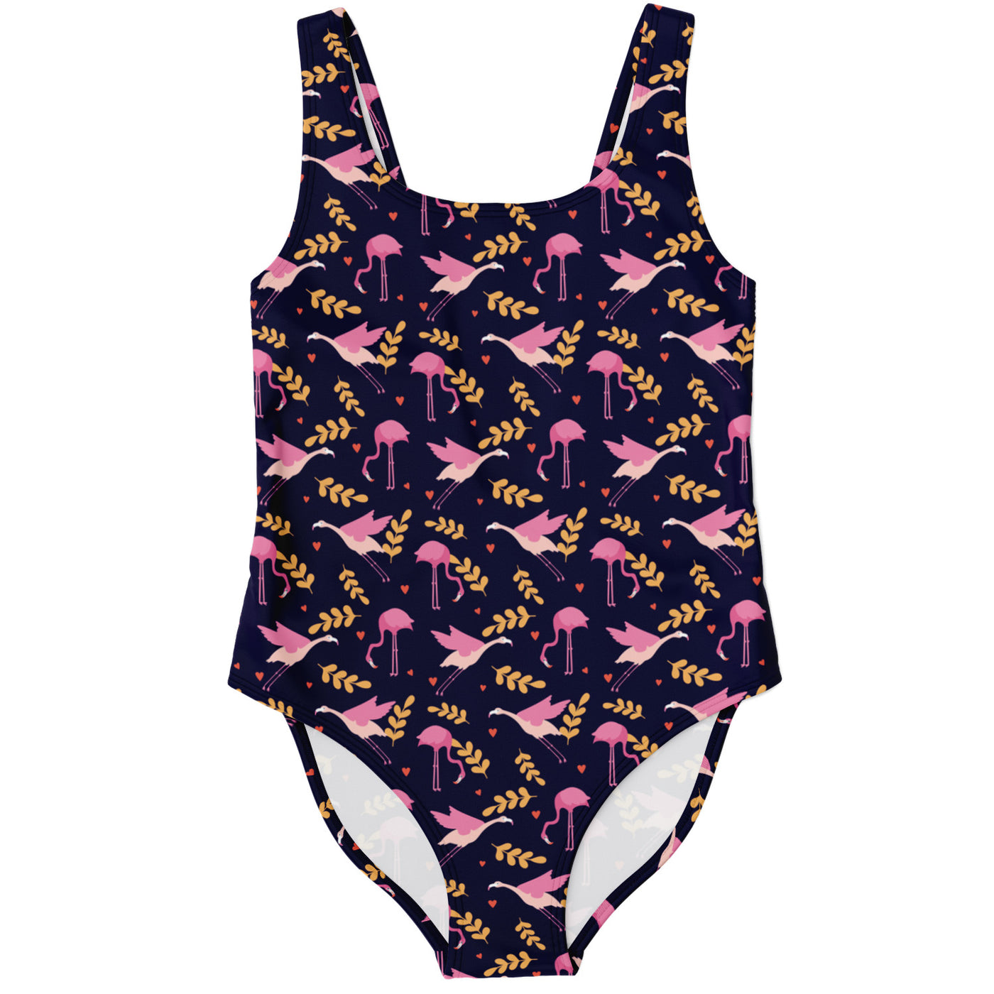 Flying Flamingo Floral Swimsuit