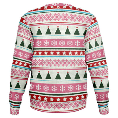 Flamingo Winter Vibes Ugly Christmas Sweatshirt