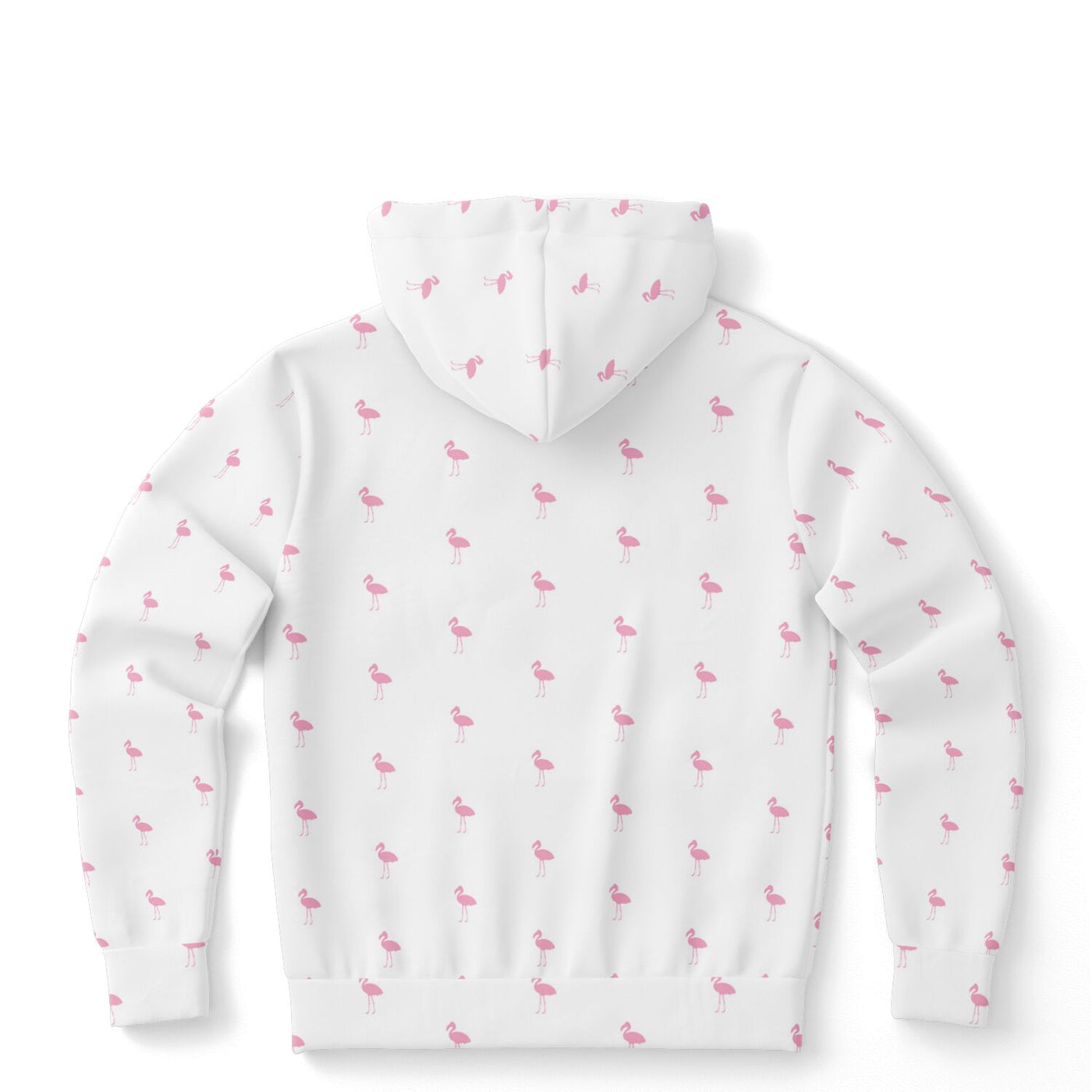 White Classic Flamingo Hoodie