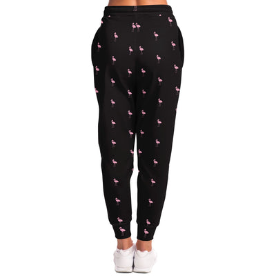 Black Classic Flamingo Joggers