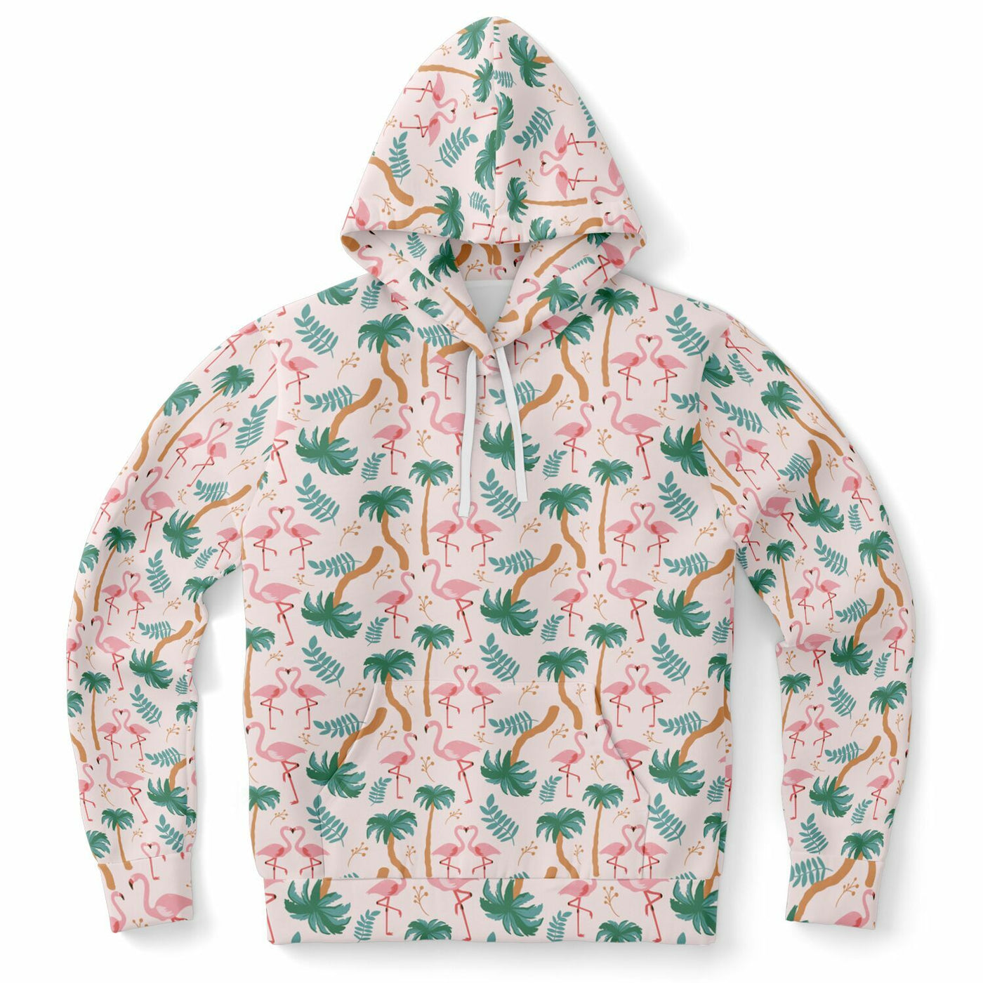 Flamingo Tropical Floral Hoodie