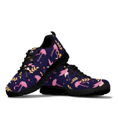 Flying Flamingo Floral Sneakers