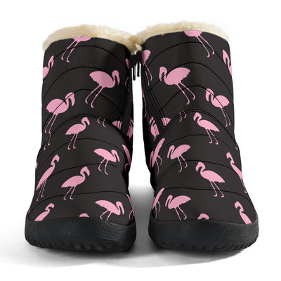 Black Classic Flamingo Winter Boots