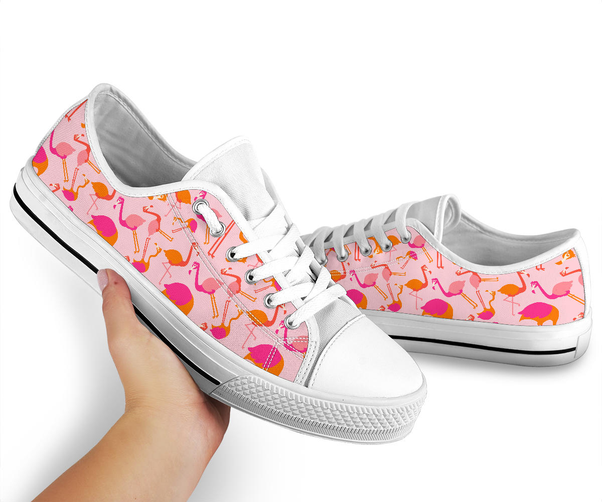 Multicolor Pink Flamingo Canvas Shoes