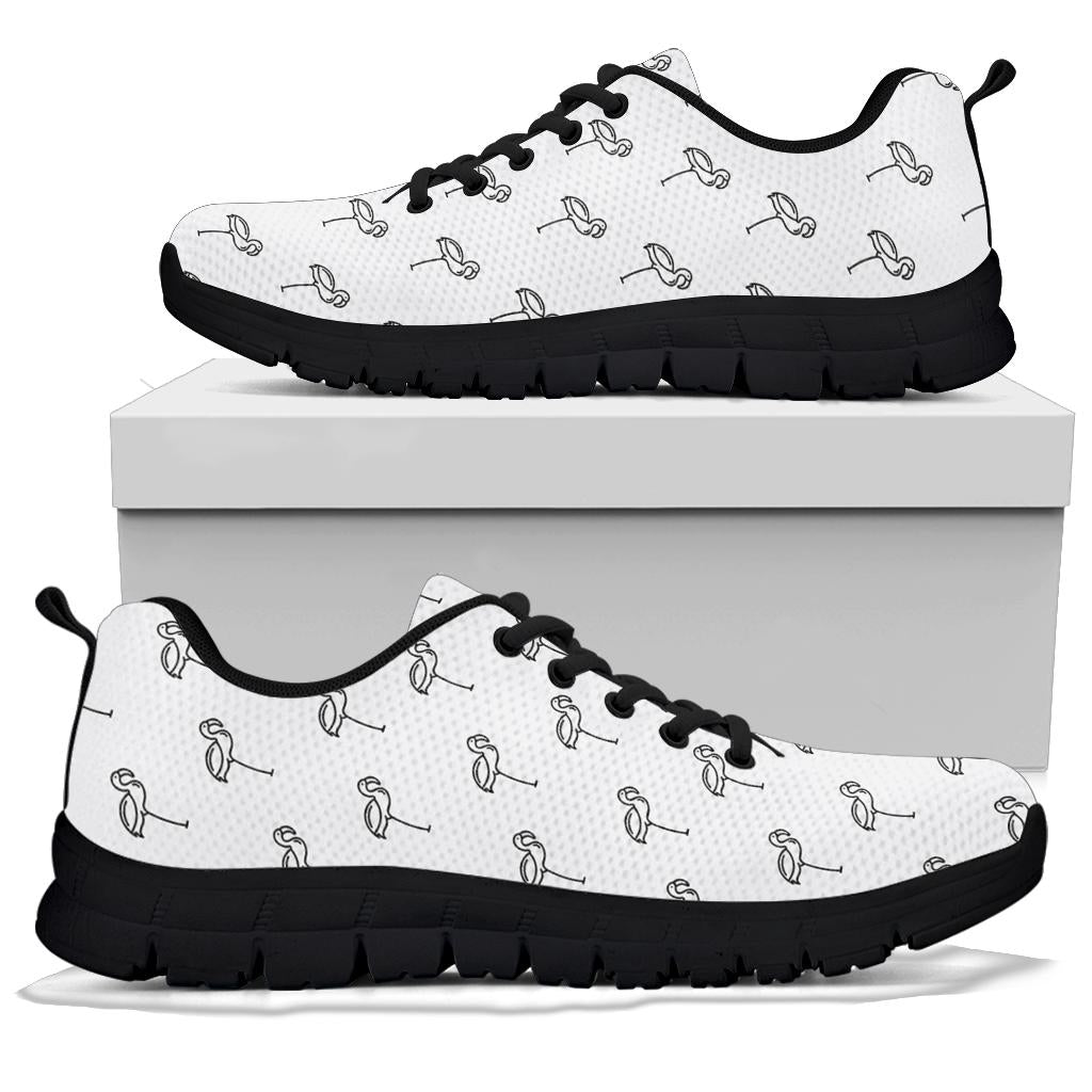 Classic Flamingo Outline Sneakers
