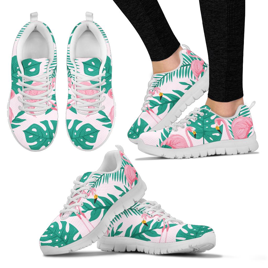 floral pink flamingo sneakers