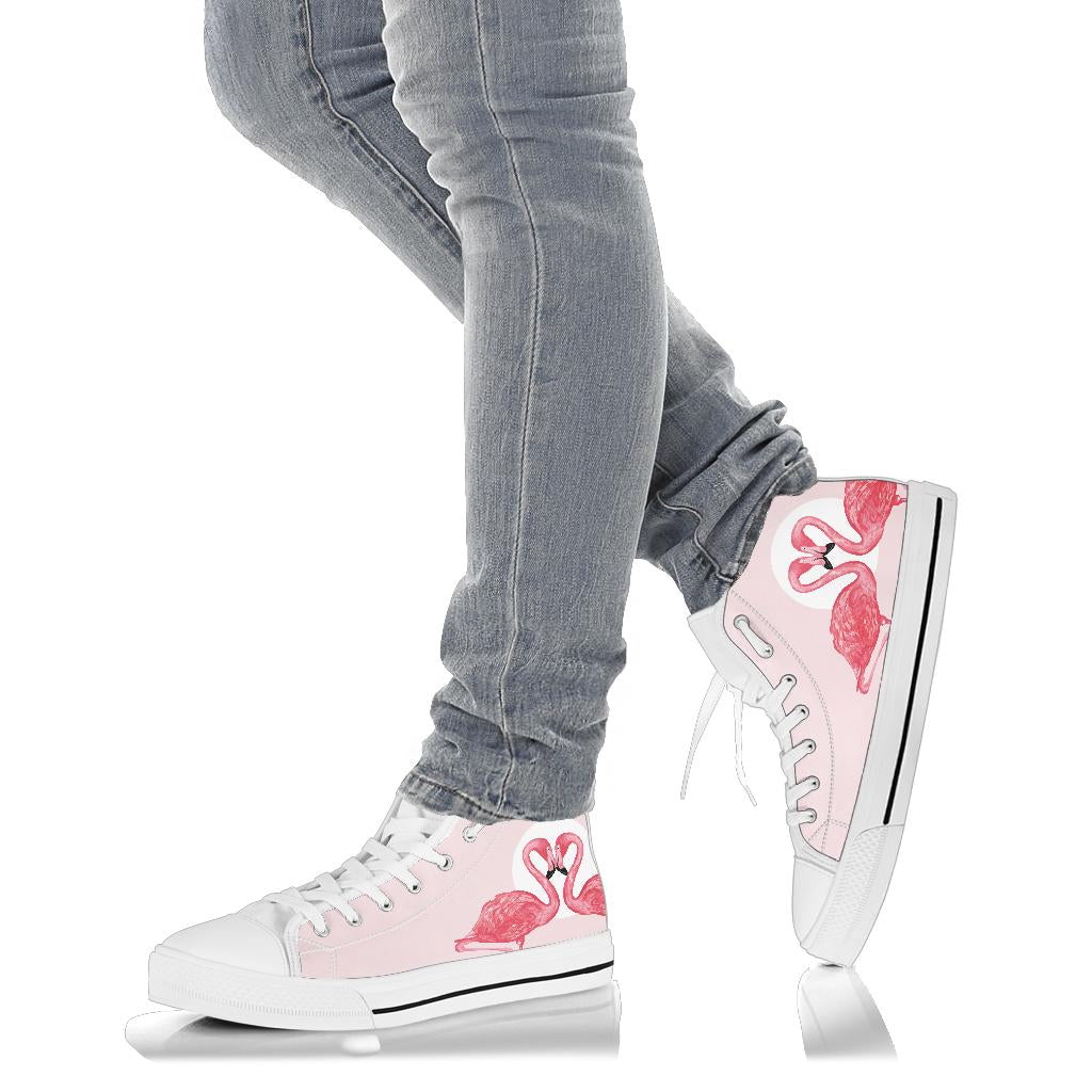 flamingo high-top shoes