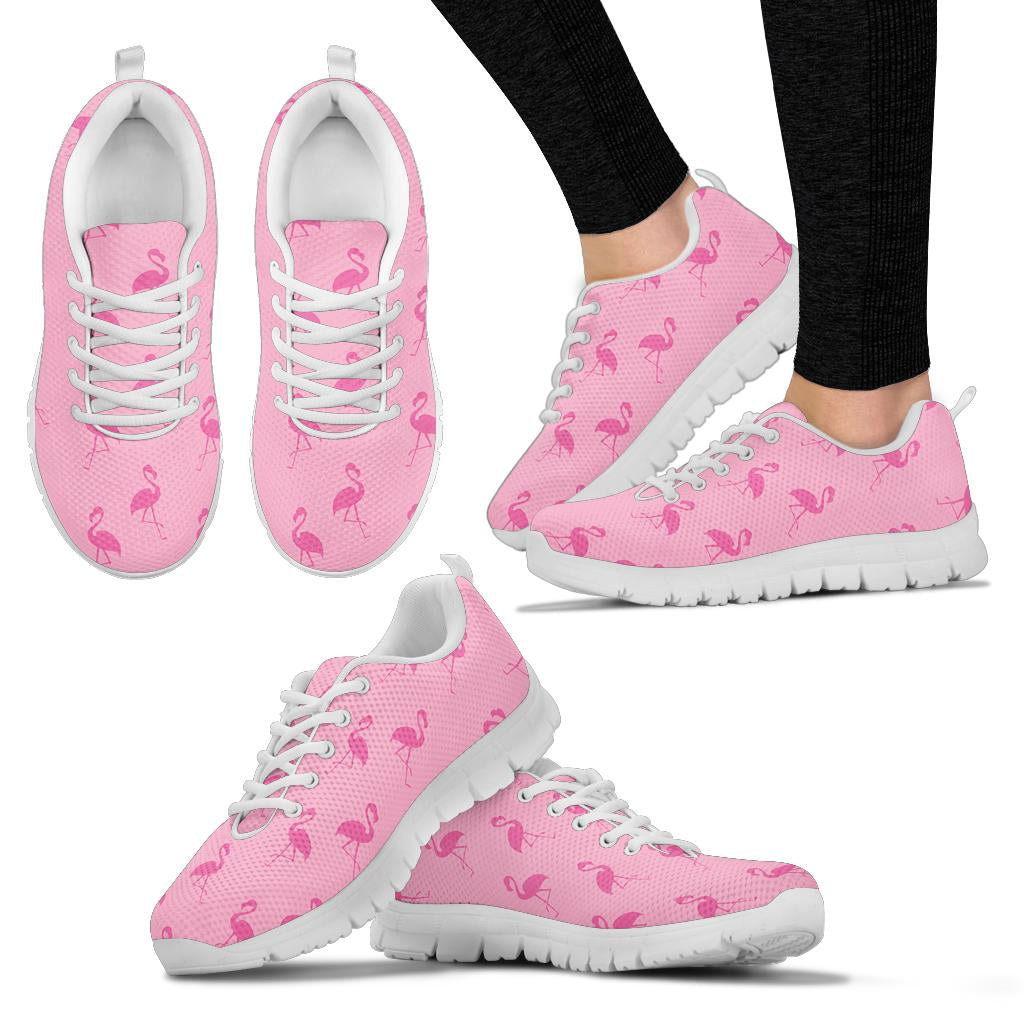 Simple Pink Flamingo Sneakers