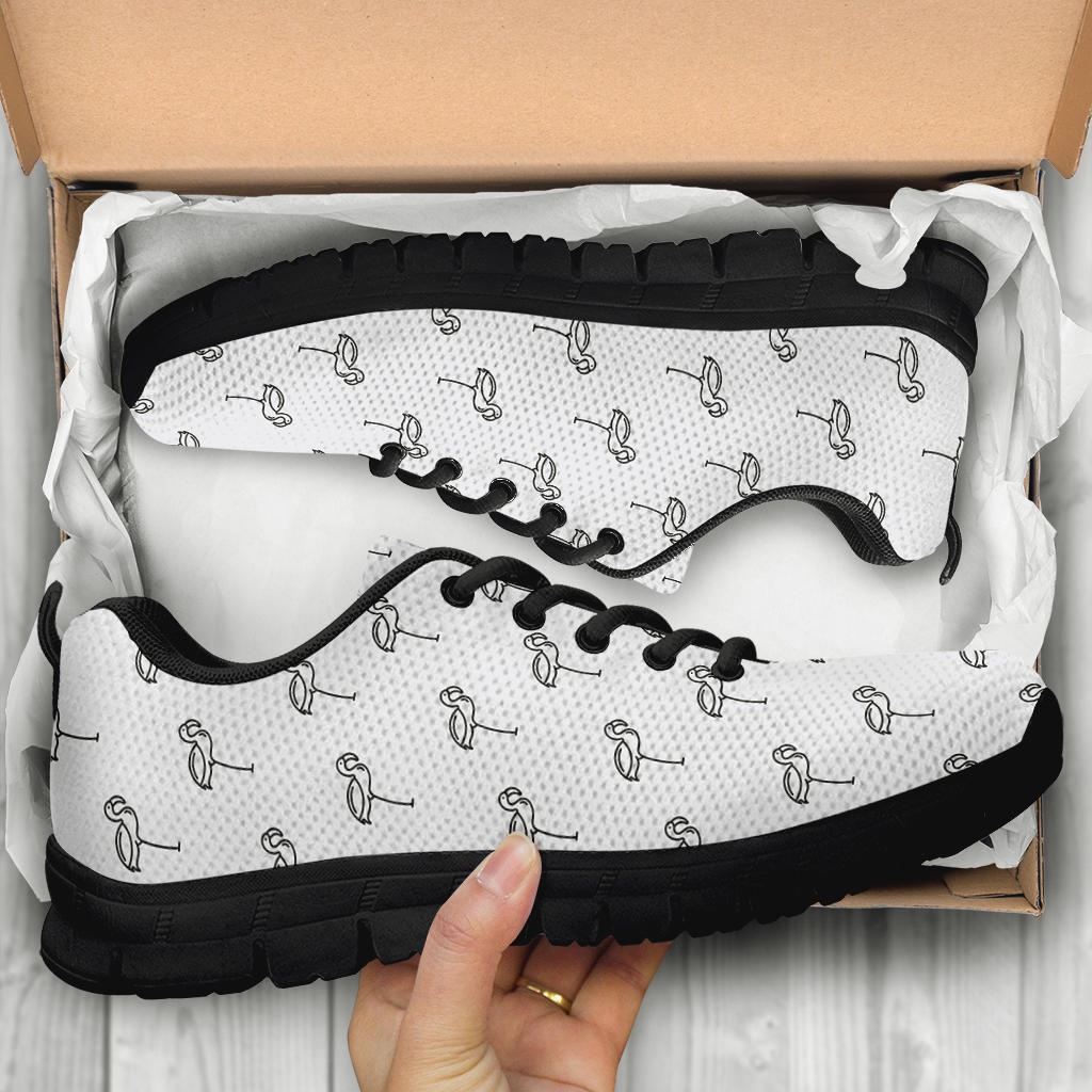 Classic Flamingo Outline Sneakers