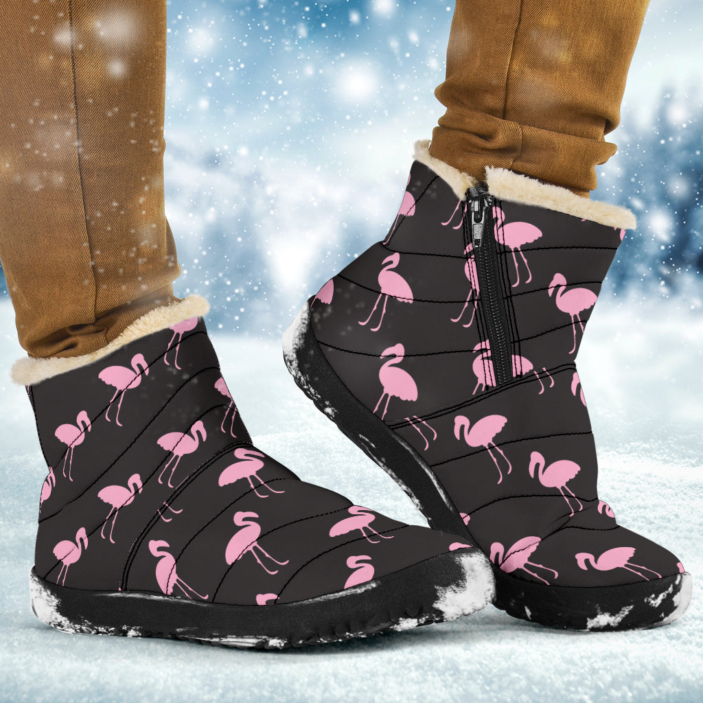 Black Classic Flamingo Winter Boots
