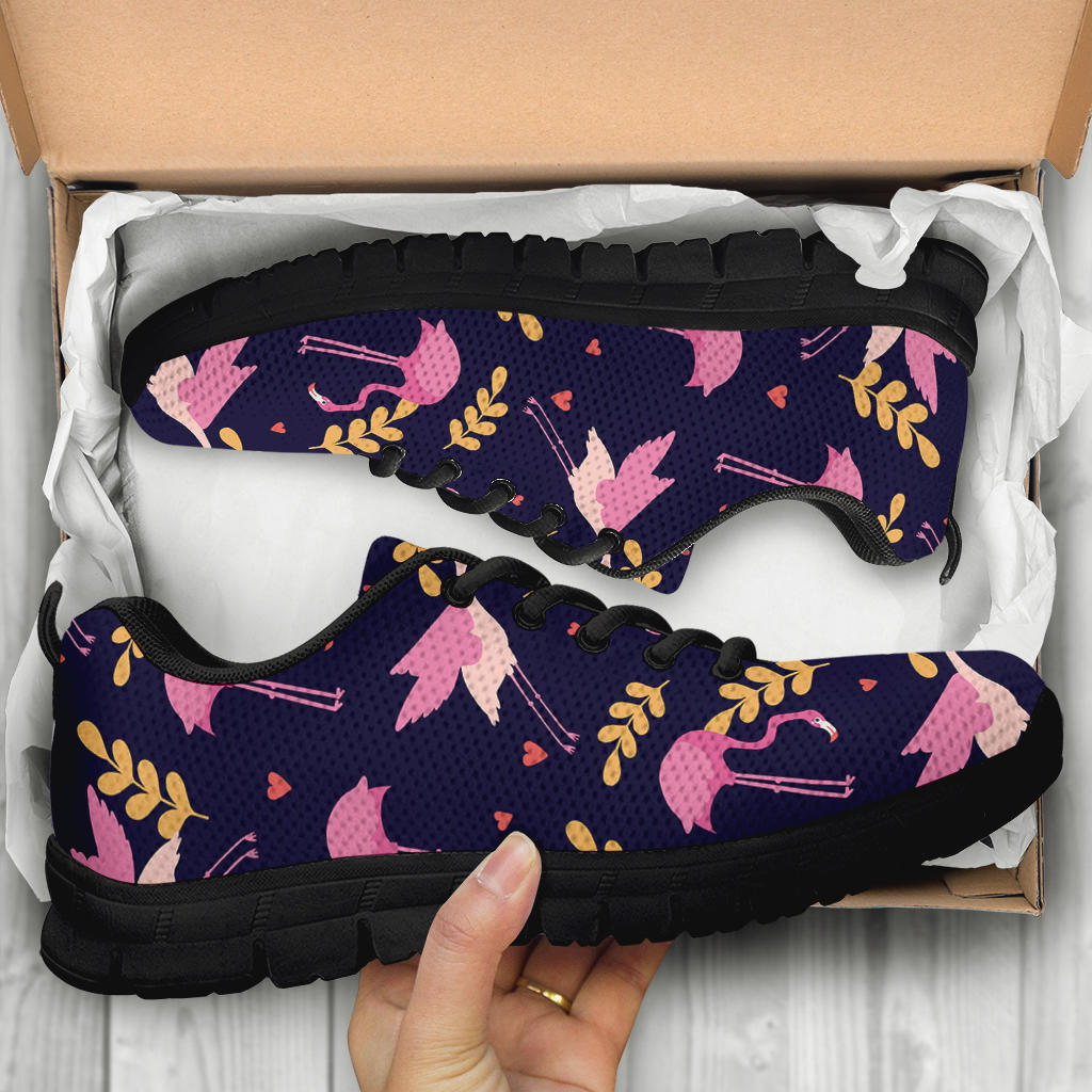 Flying Flamingo Floral Sneakers