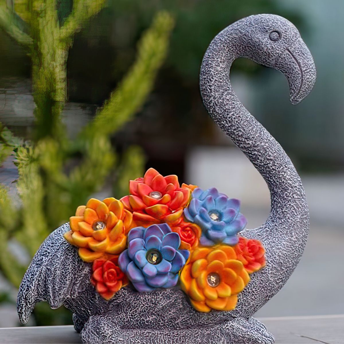 Flamingo Flower Light Ornament