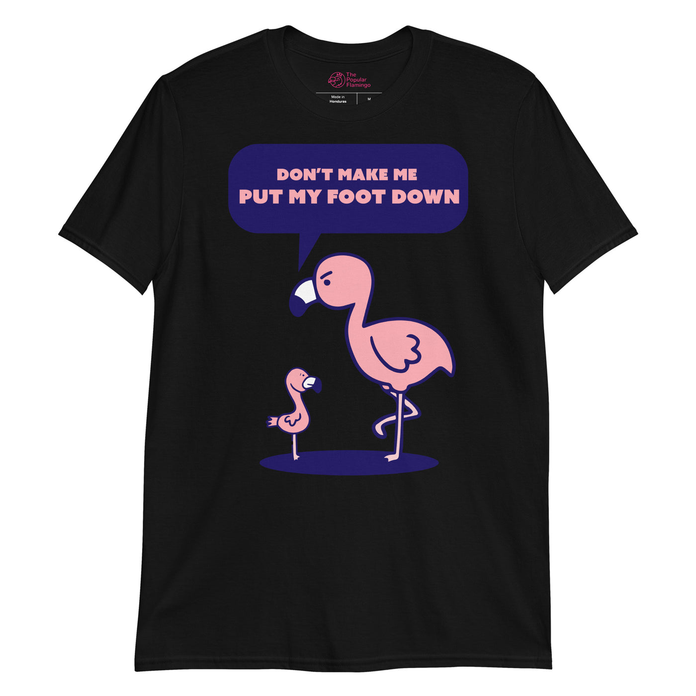 black flamingo t-shirt