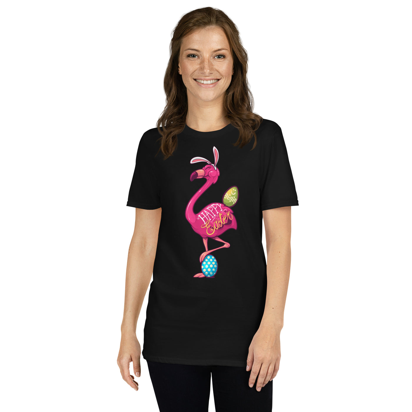 Original The Popular Flamingo Happy Easter T-Shirt