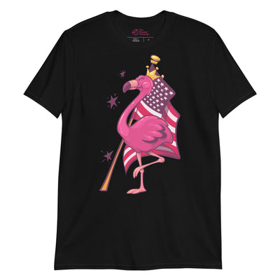 Original The Popular Flamingo Fourth of July T-Shirt