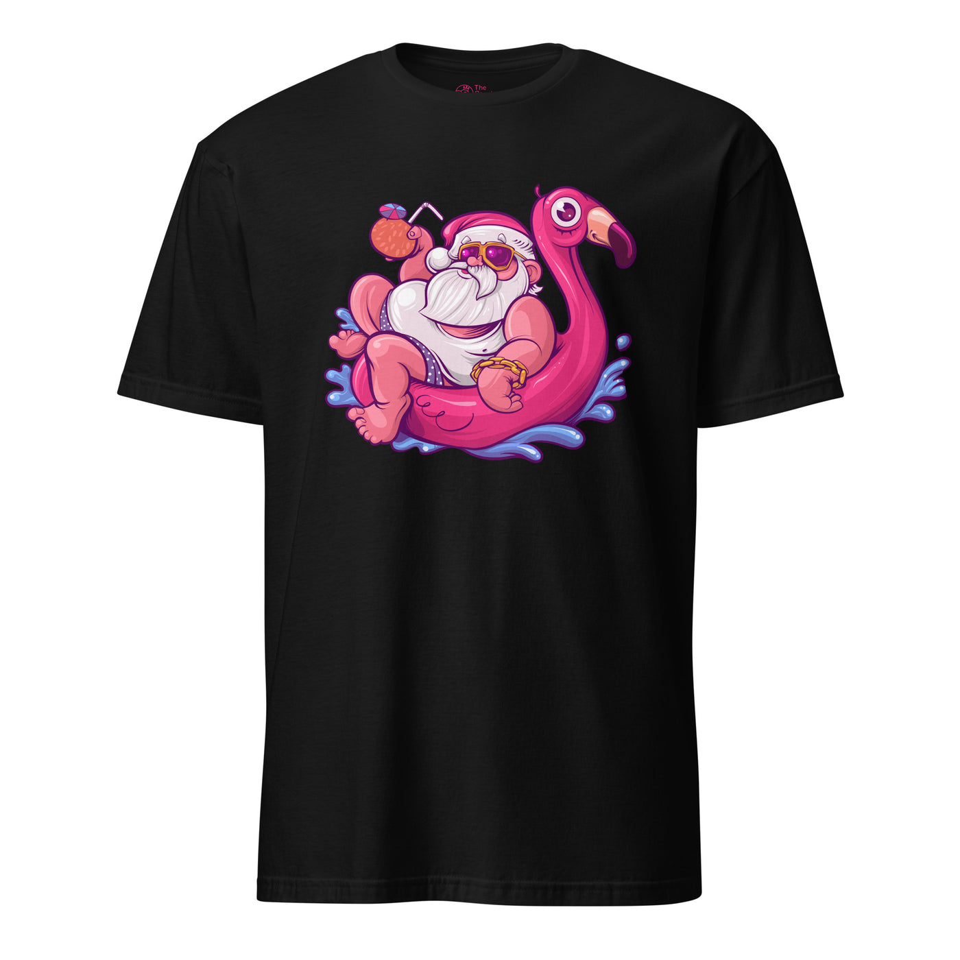 Relaxin' Santa Flamingo T-Shirt