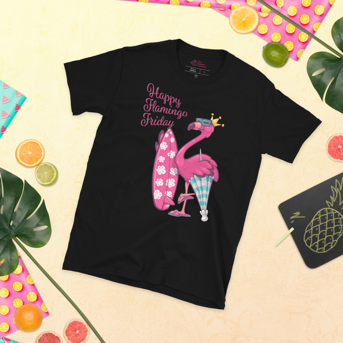 Happy Flamingo Friday Surf's Up T-Shirt