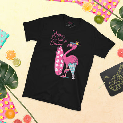 Happy Flamingo Friday Surf's Up T-Shirt