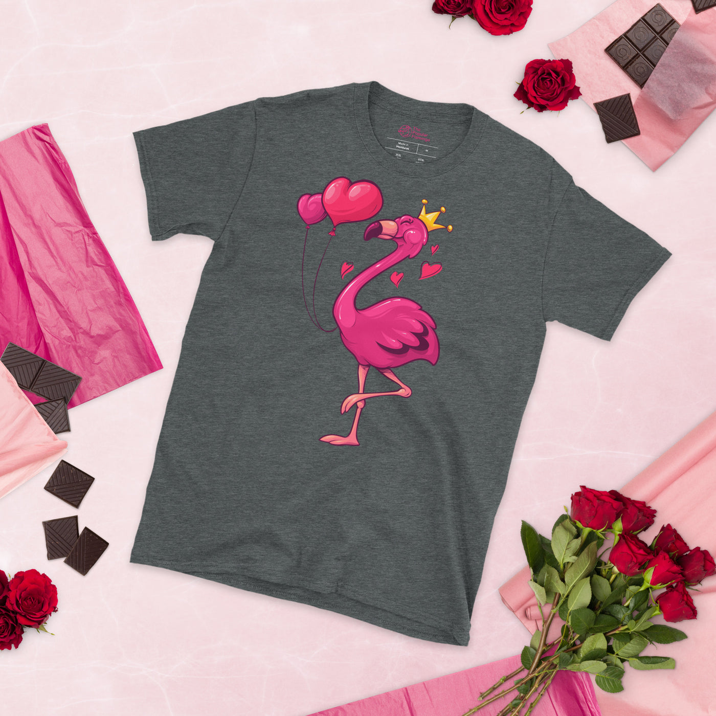 Original The Popular Flamingo Valentine's Day T-Shirt