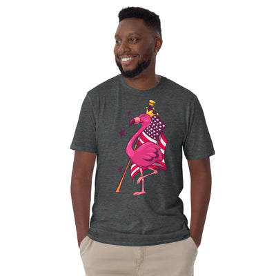 Original The Popular Flamingo Fourth of July T-Shirt