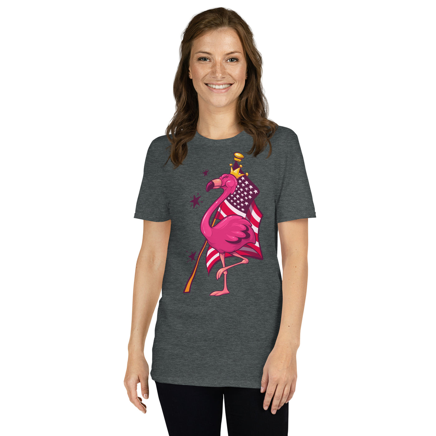 Original The Popular Flamingo Fourth of July T-Shirt