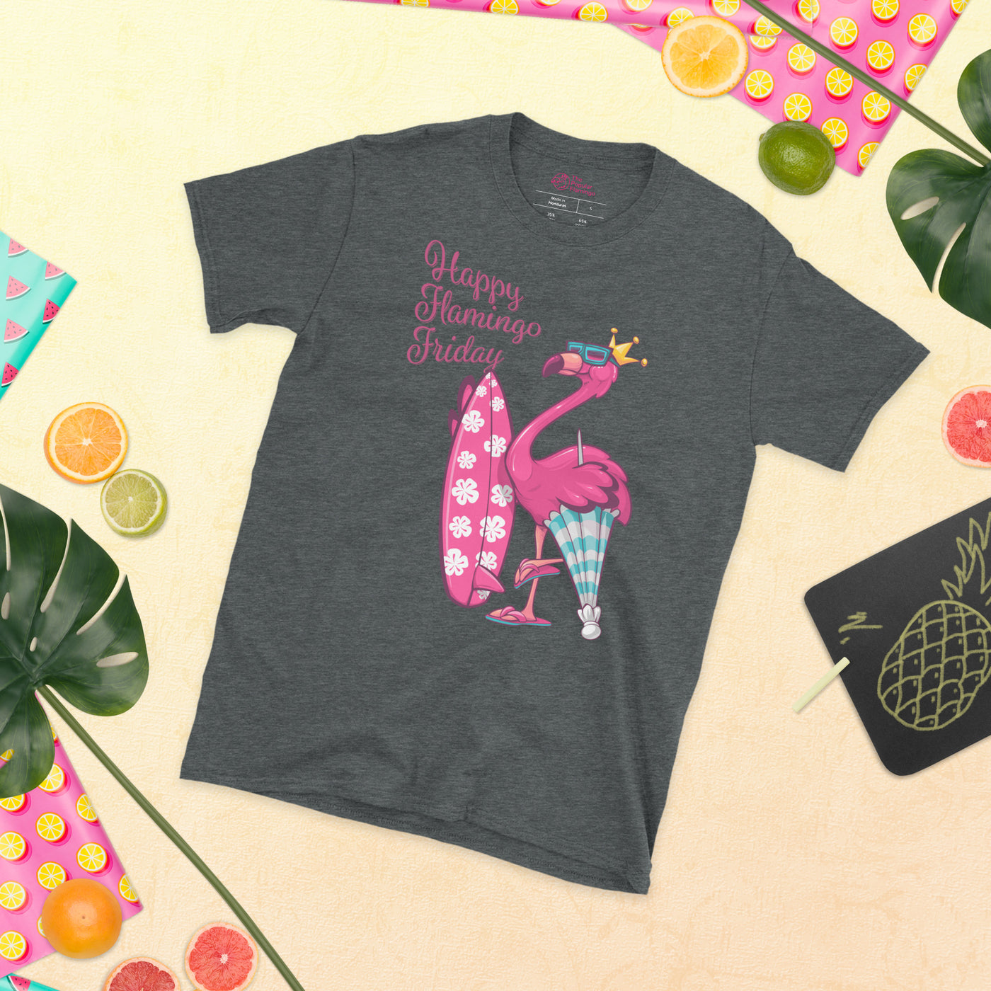 Happy Flamingo Friday Surf's Up T-Shirt