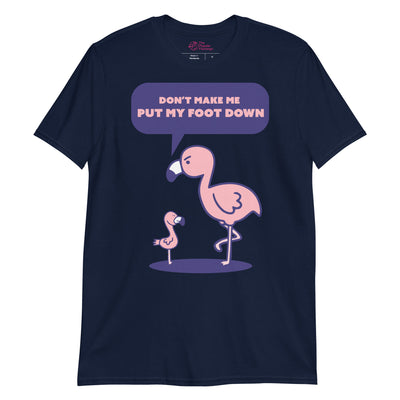 navy flamingo t-shirt