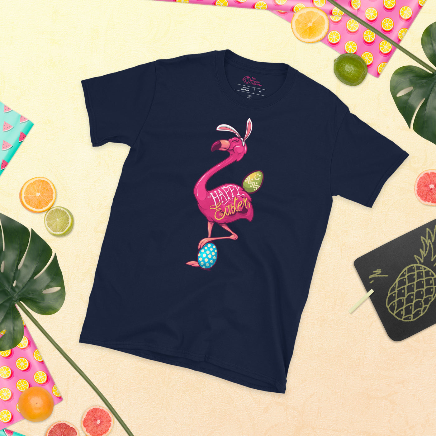 Original The Popular Flamingo Happy Easter T-Shirt