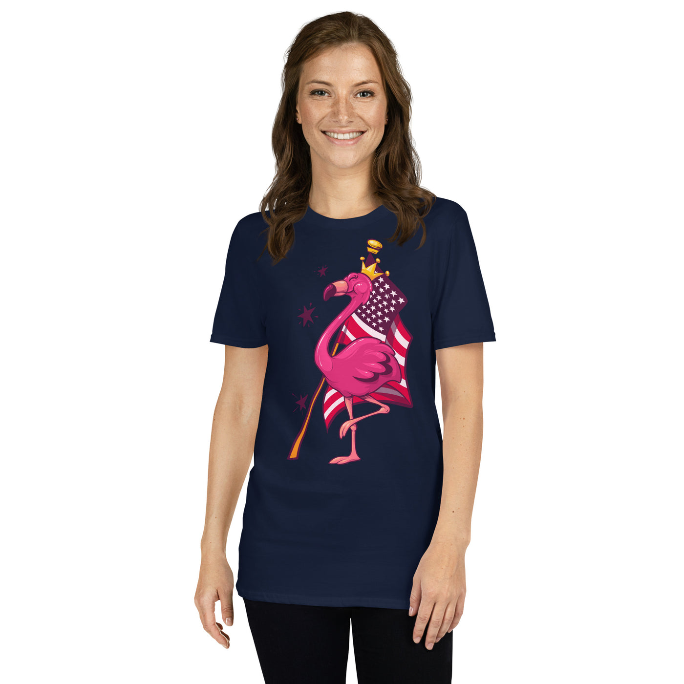 Original The Popular Flamingo Fourth of July T-Shirt