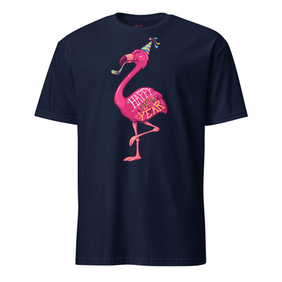 Original The Popular Flamingo Happy New Year T-Shirt