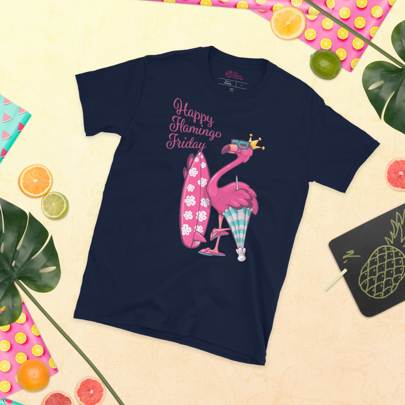 Happy Flamingo Friday Surf's Up T-Shirt