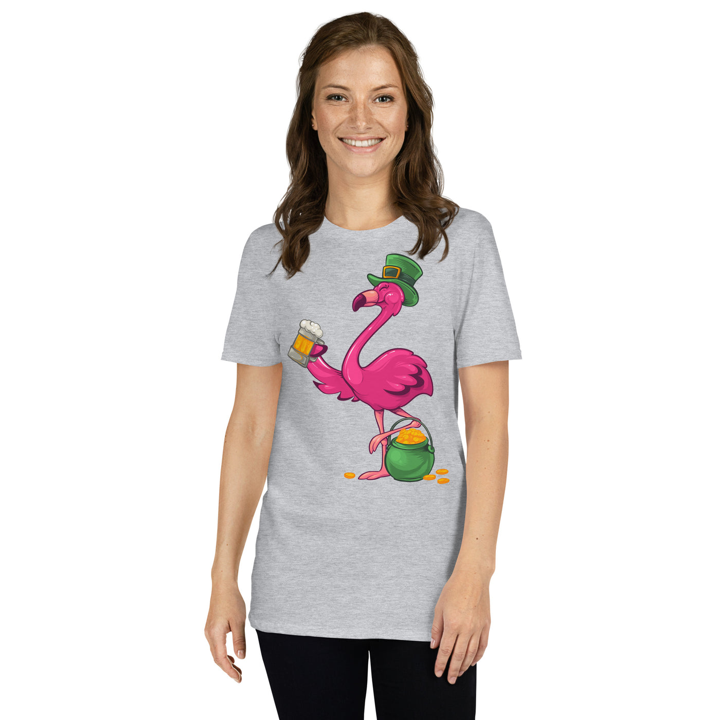 Original The Popular Flamingo St. Patrick's Day T-Shirt