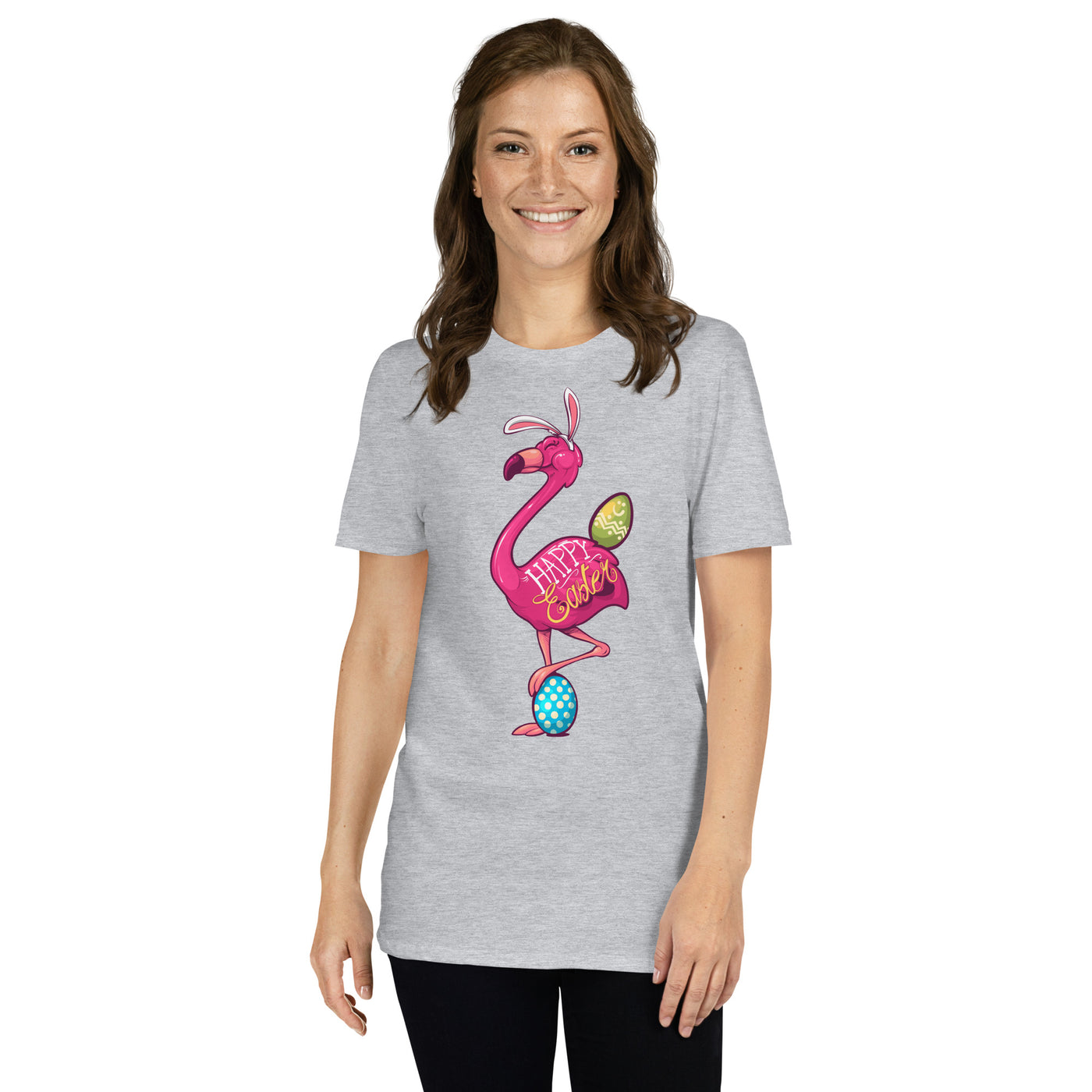 Original The Popular Flamingo Happy Easter T-Shirt