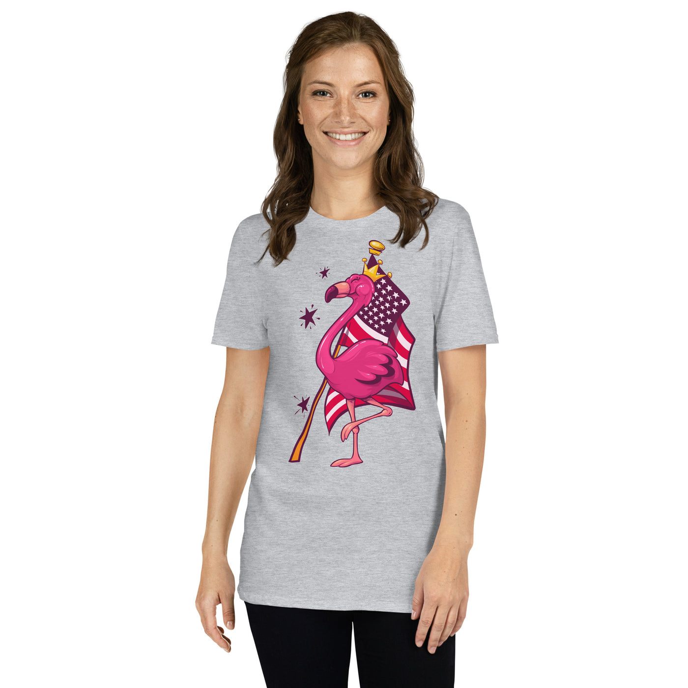 Original The Popular Flamingo Fourth of July T-Shirt