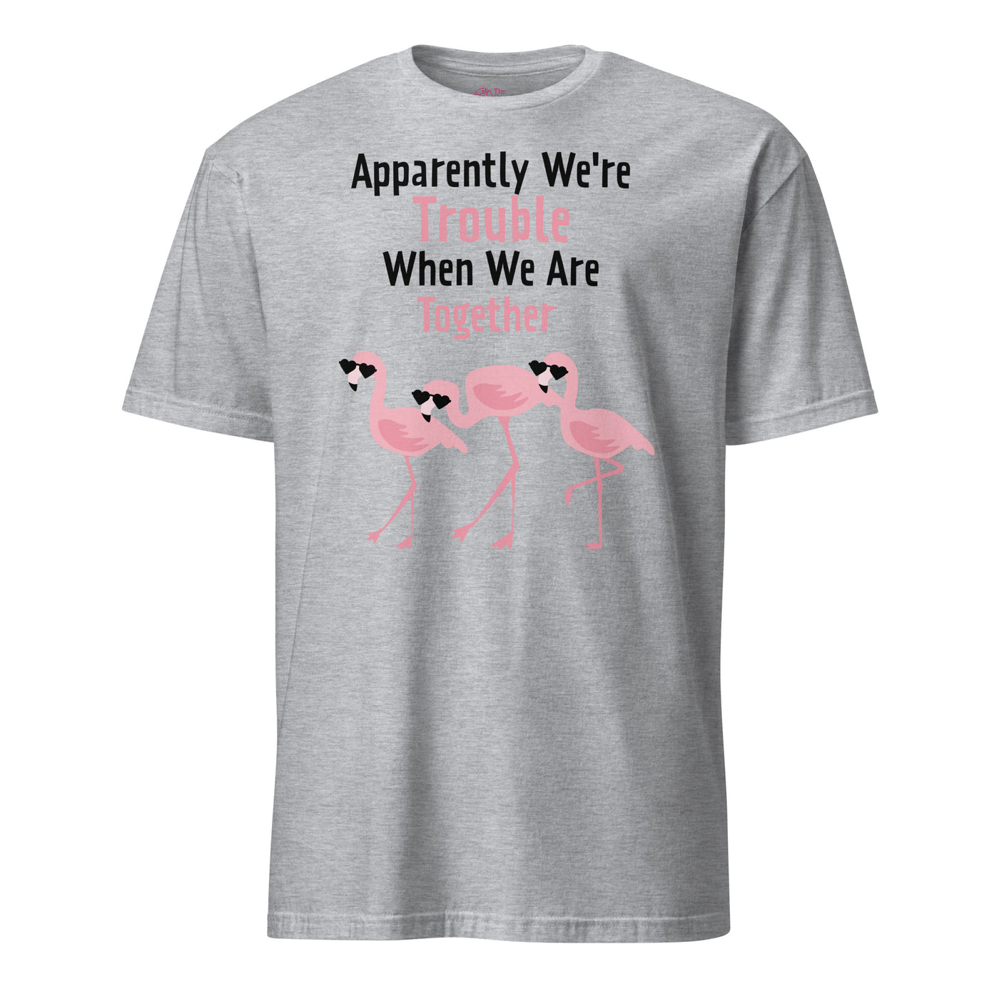 Apparently We're Trouble Flamingo T-Shirt