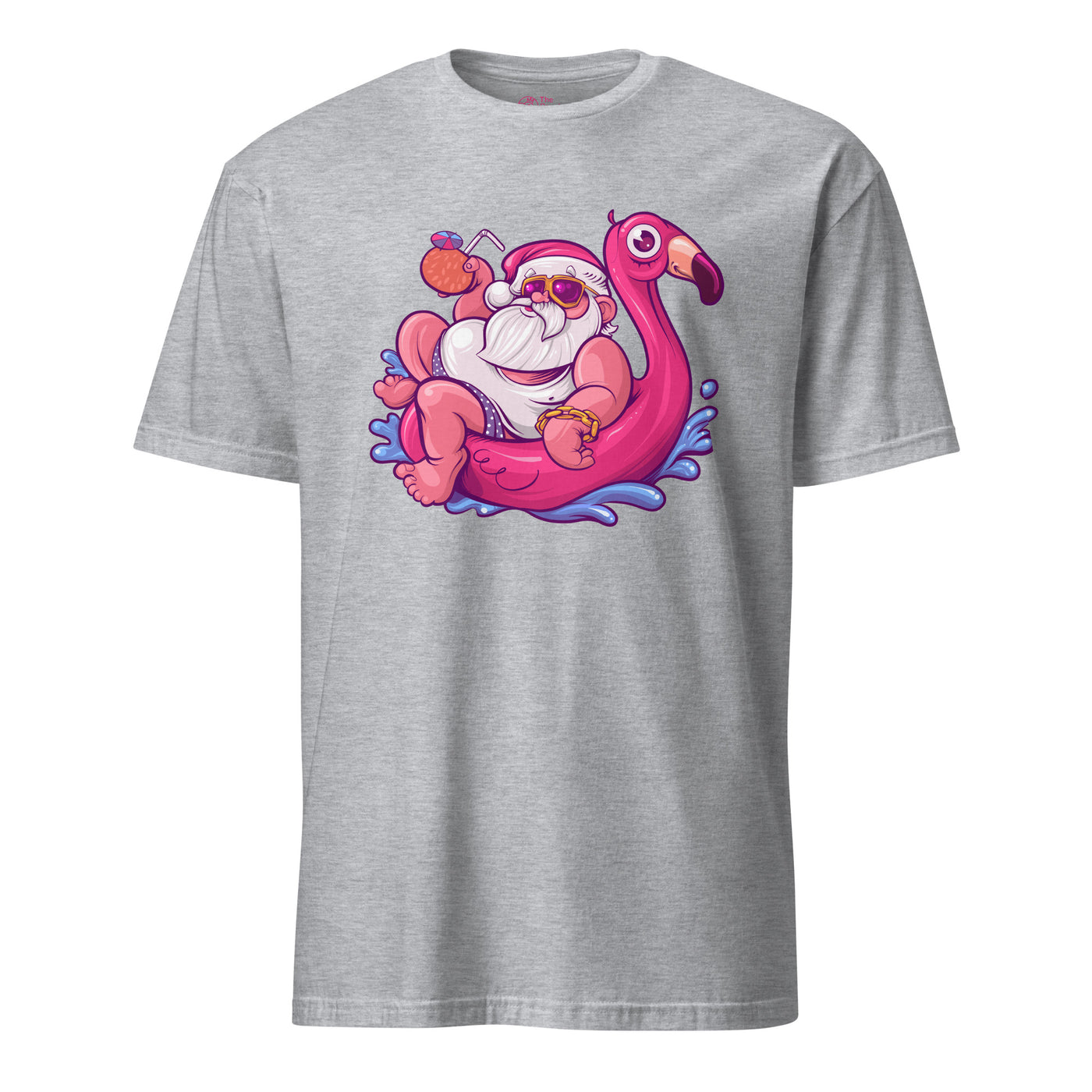 Relaxin' Santa Flamingo T-Shirt