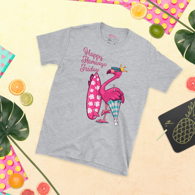 Happy Flamingo Friday Surf's Up T-Shirt