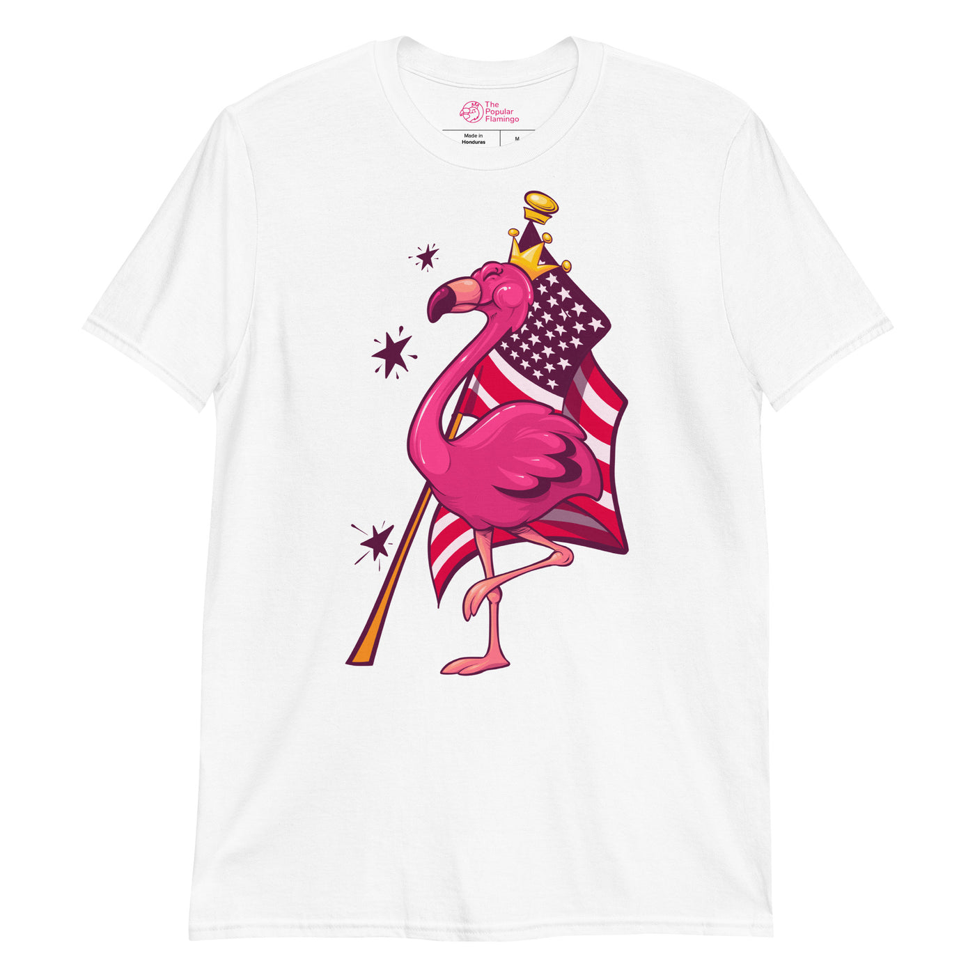 Original The Popular Flamingo Fourth of July T-Shirt