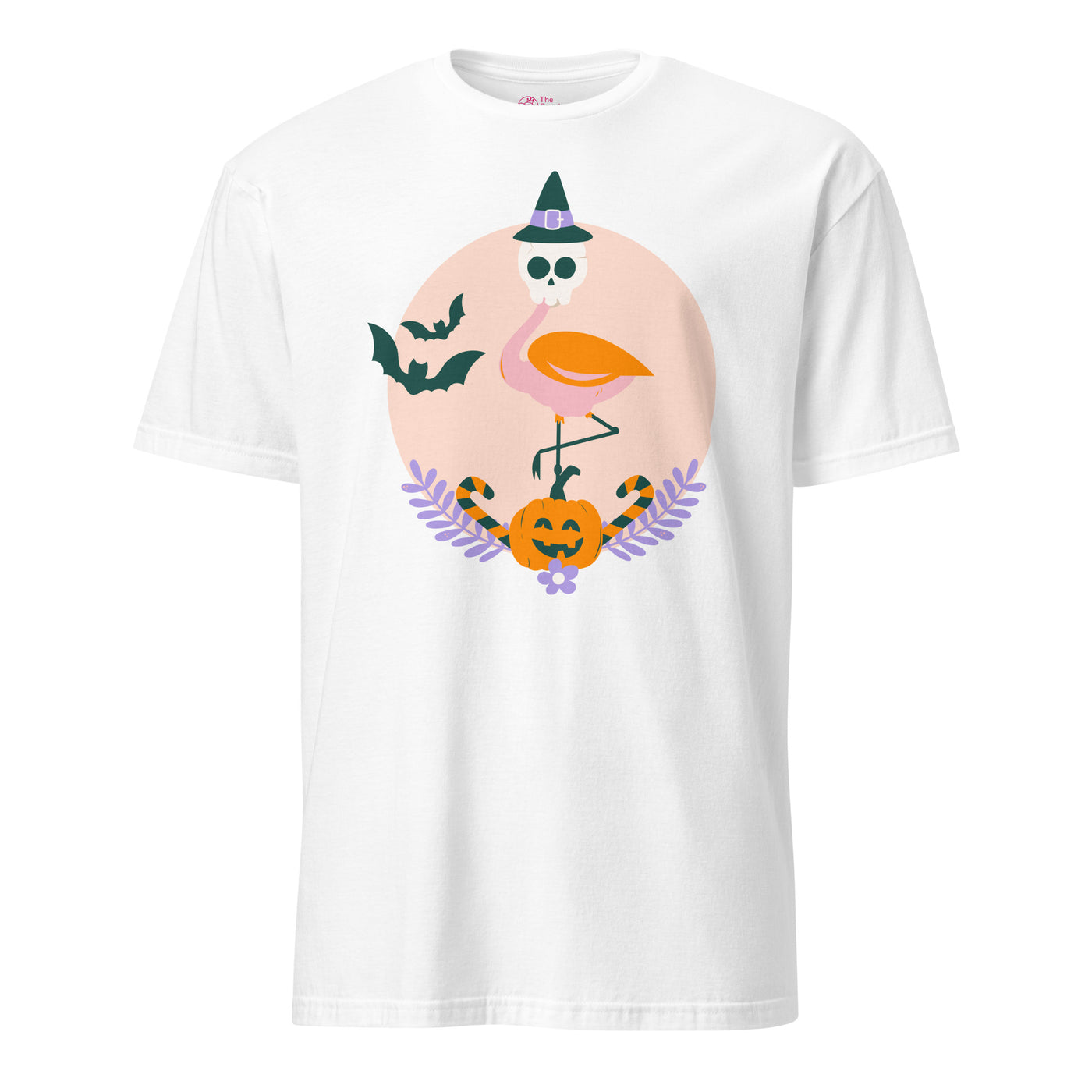 Flamingo Halloween Skull T-Shirt