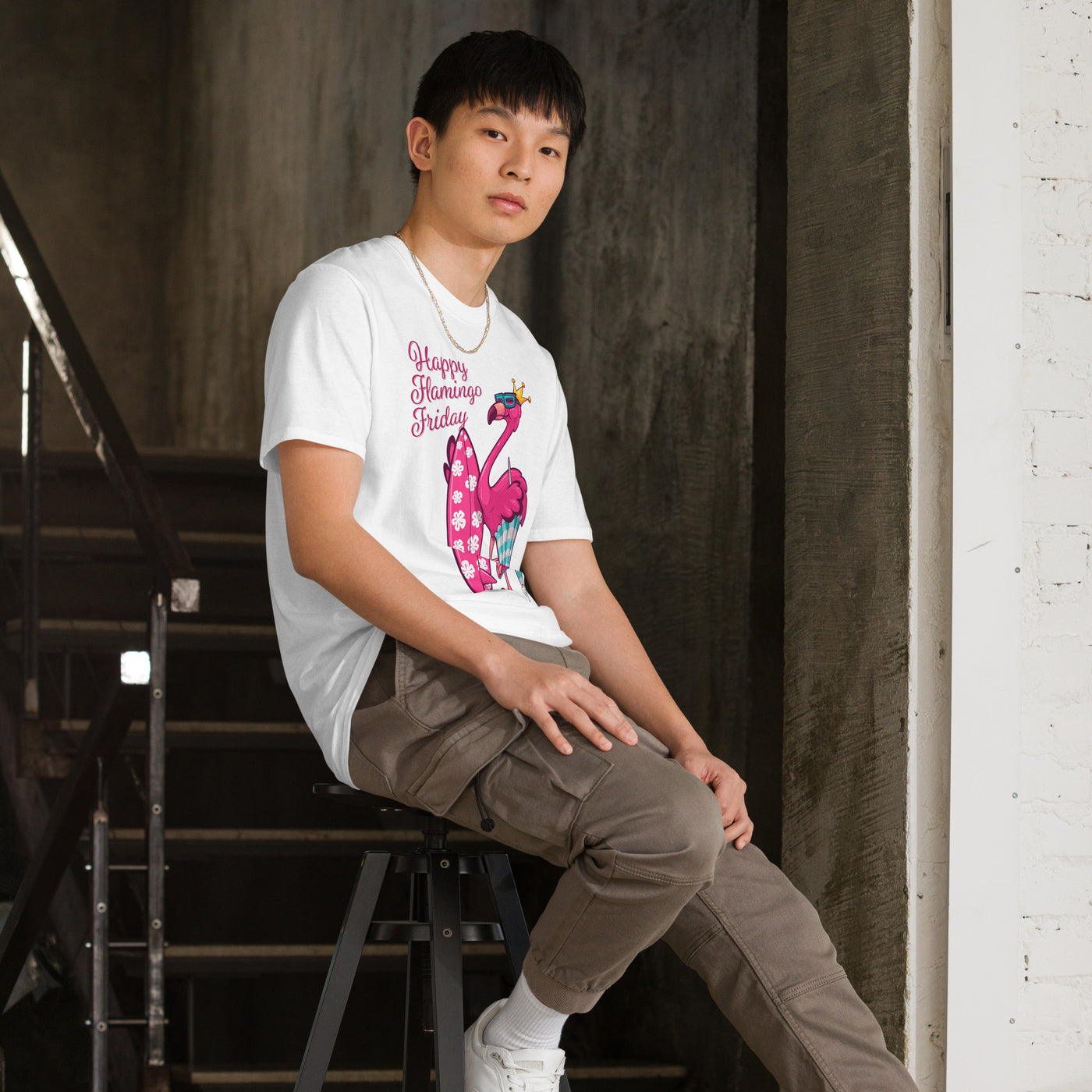 Happy Flamingo Friday Surf's Up T-Shirt