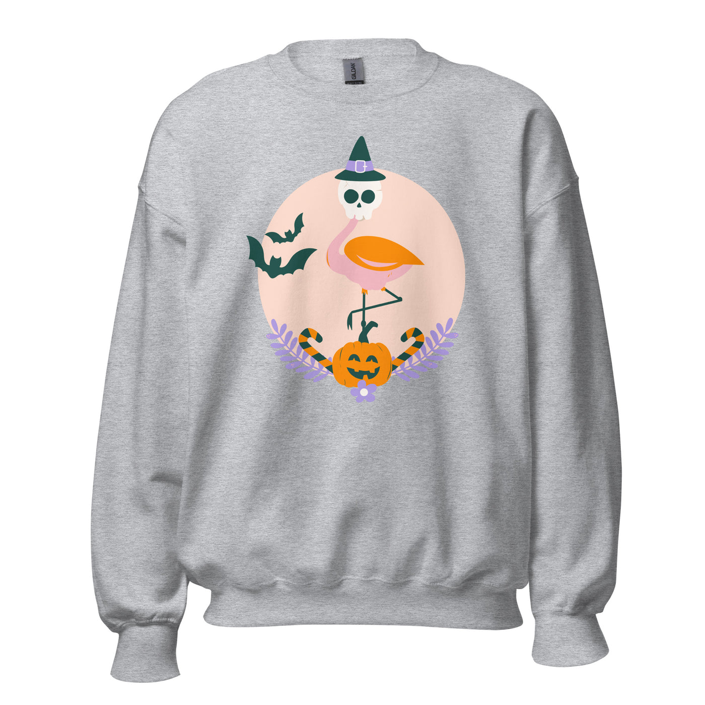 Flamingo Halloween Skull Sweatshirt