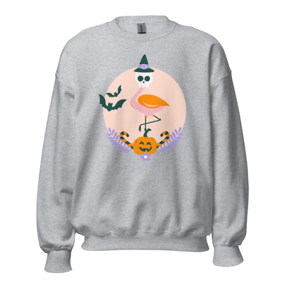 Flamingo Halloween Skull Sweatshirt